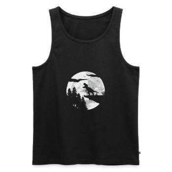 T-Rex Tyrannosaurus Rex - Männer Premium Bio Tank Top - Schwarz - Vorne - AI Model Male 178 light (178cm)