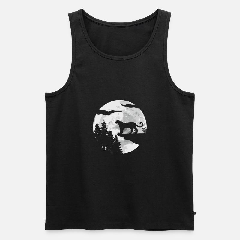 Gepard - Männer Premium Bio Tank Top - Schwarz