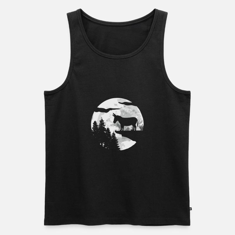 Esel - Männer Premium Bio Tank Top - Schwarz