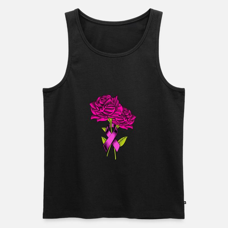 Brustkrebs Krebs - Männer Premium Bio Tank Top - Schwarz