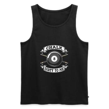 Billard 8-Ball - Männer Premium Bio Tank Top - Schwarz - Vorne - AI Model Male 178 light (178cm)