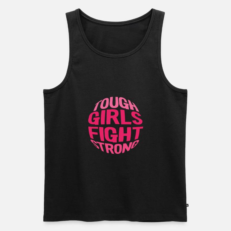 Brustkrebs Krebs - Männer Premium Bio Tank Top - Schwarz