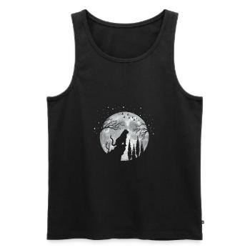 Tigre - Débardeur bio Premium Homme - noir - Devant - Michal (187cm)