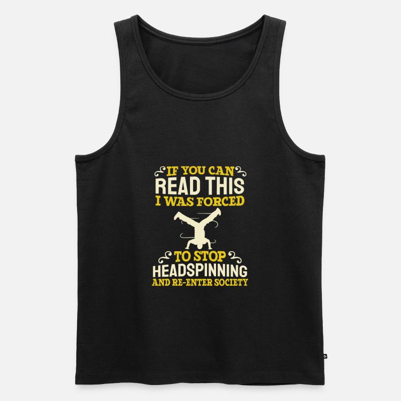 Breakdance Breakdancer Breakdancing - Männer Premium Bio Tank Top - Schwarz