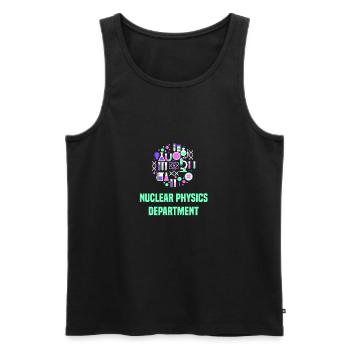 Physik Physiker - Männer Premium Bio Tank Top - Schwarz - Vorne - Michal (187cm)