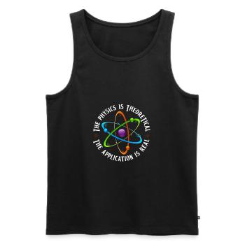 Physik Physiker - Männer Premium Bio Tank Top - Schwarz - Vorne - Michal (187cm)