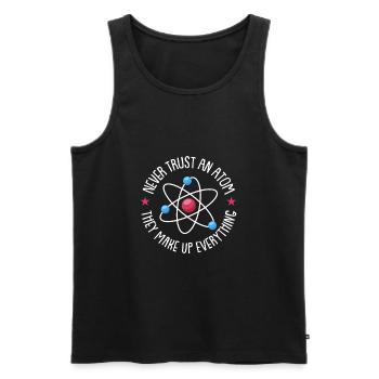 Physik Physiker - Männer Premium Bio Tank Top - Schwarz - Vorne - Michal (187cm)