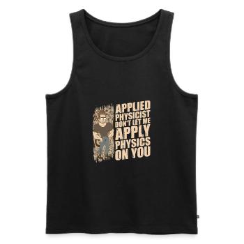Physik Physiker - Männer Premium Bio Tank Top - Schwarz - Vorne - AI Model Male 178 light (178cm)