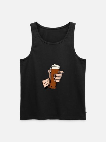 Craft Beer Hops Malt Brewer - Men's Premium Organic Tank Top - black
