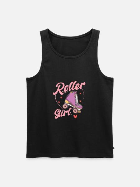 Roller Skates Running Roller Skates - Men's Premium Organic Tank Top - black