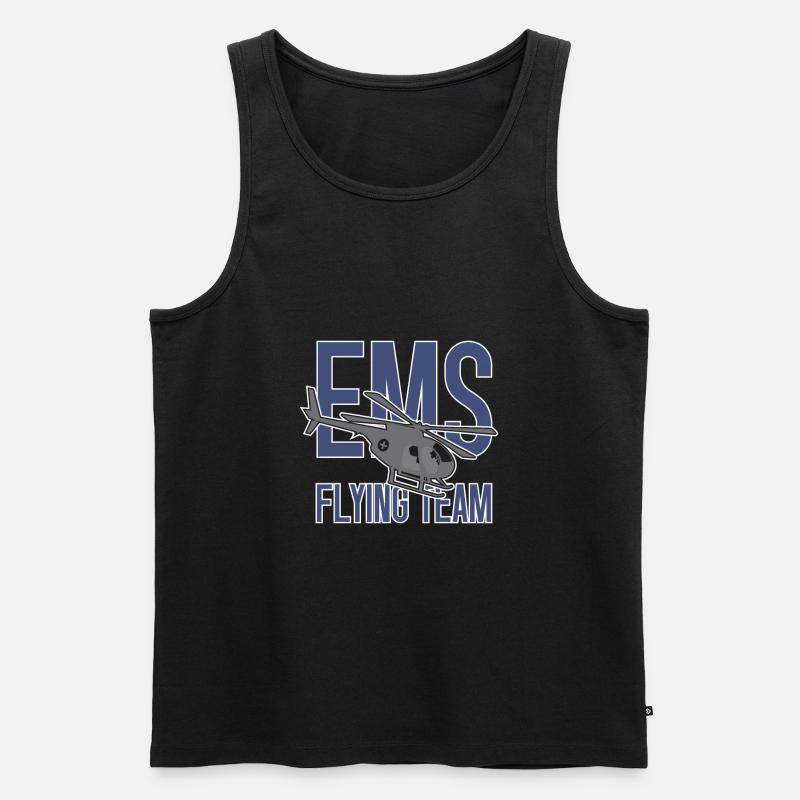 Helikopter Hubschrauber Pilot Heli - Männer Premium Bio Tank Top - Schwarz