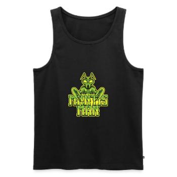 Gottesanbeterin - Männer Premium Bio Tank Top - Schwarz - Vorne - Michal (187cm)