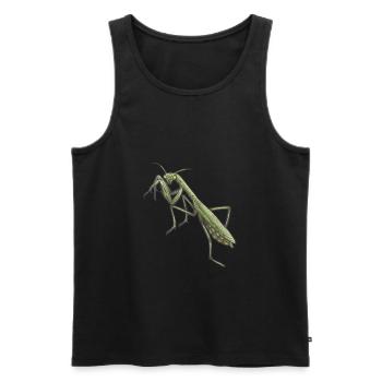 Gottesanbeterin - Männer Premium Bio Tank Top - Schwarz - Vorne - AI Model Male 178 light (178cm)