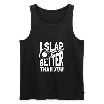 Feldhockey - Männer Premium Bio Tank Top - Schwarz - Vorne - Michal (187cm)