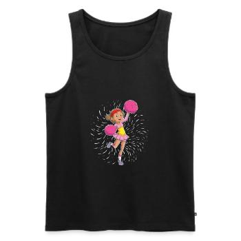 Cheerleading Cheerleader - Men's Premium Organic Tank Top - black - Front - AI Model Male 178 light (178cm)