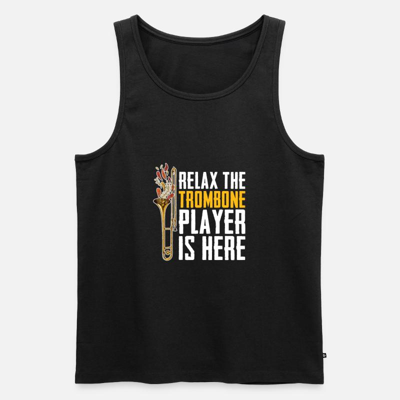 Jazz - Männer Premium Bio Tank Top - Schwarz