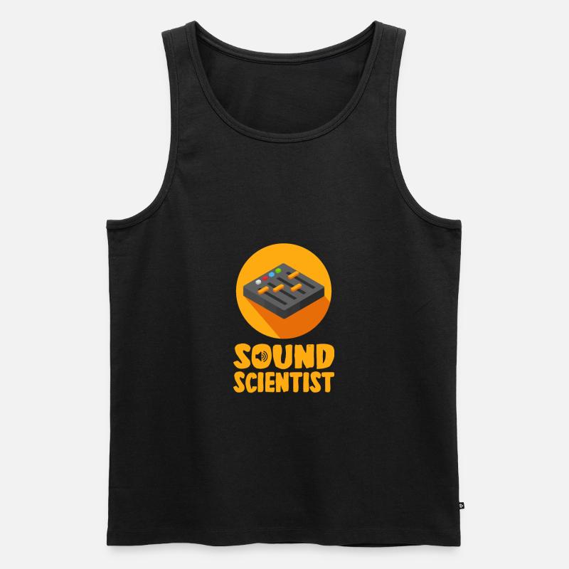 Tontechniker Sound Audio Engineer - Männer Premium Bio Tank Top - Schwarz