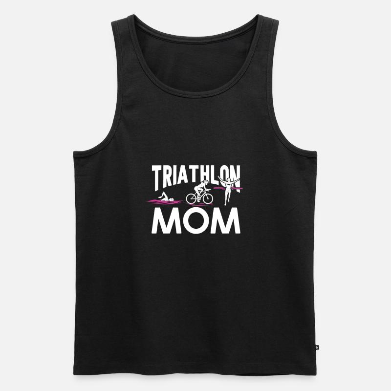 Triathlon - Männer Premium Bio Tank Top - Schwarz
