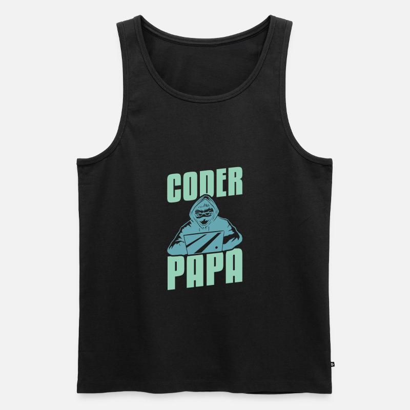 Programmeur Coder Développeur de logiciels - Débardeur bio Premium Homme - noir