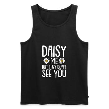 Hobby Jardinier Jardinier Jardinier Daisy - Débardeur bio Premium Homme - noir - Devant - Michal (187cm)