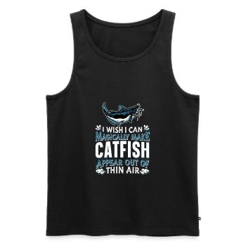 Catfish - Men's Premium Organic Tank Top - black - Front - AI Model Male 178 light (178cm)