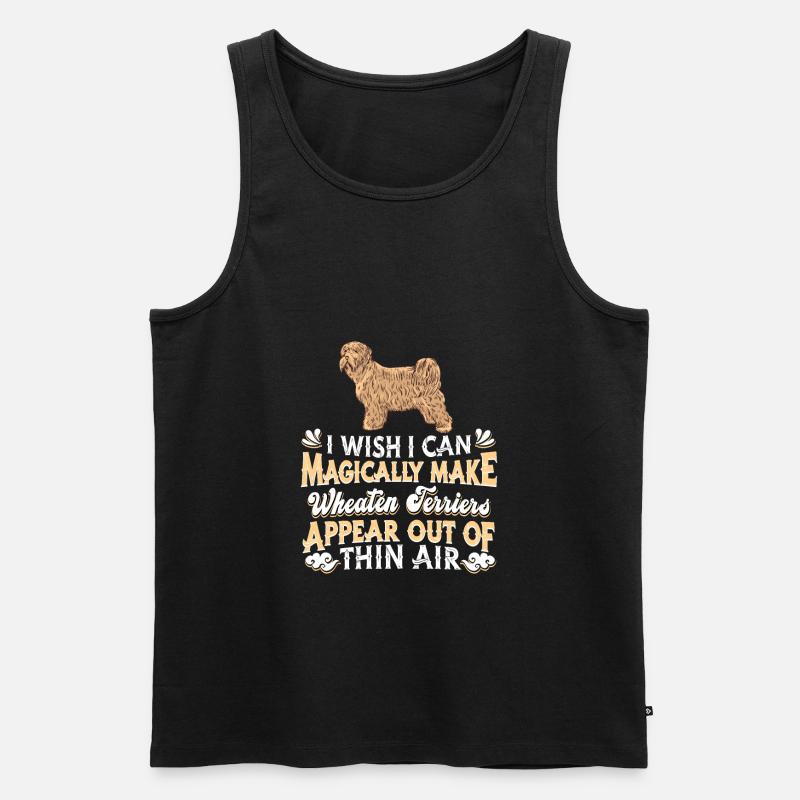 Wheaten Terrier Hund - Männer Premium Bio Tank Top - Schwarz