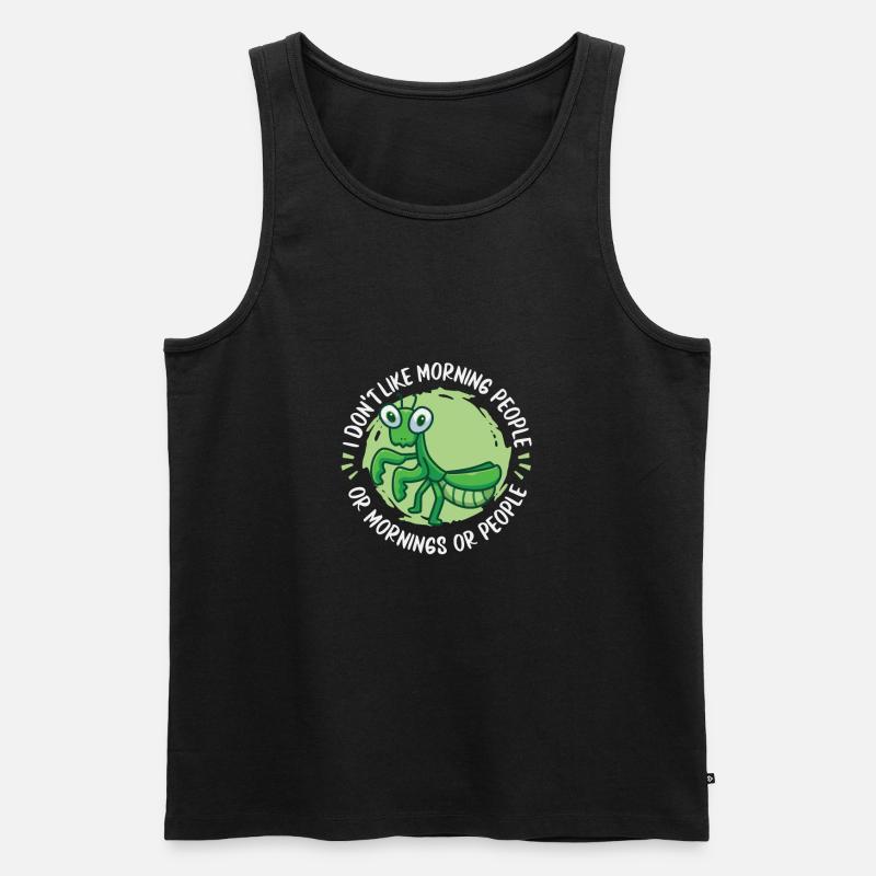 Gottesanbeterin - Männer Premium Bio Tank Top - Schwarz