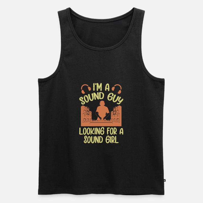 Tontechniker Sound Audio Engineer - Männer Premium Bio Tank Top - Schwarz