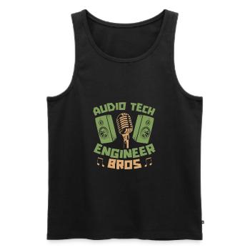 Tontechniker Sound Audio Engineer - Men's Premium Organic Tank Top - black - Front - AI Model Male 178 light (178cm)