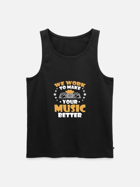 Tontechniker Sound Audio Engineer - Männer Premium Bio Tank Top - Schwarz