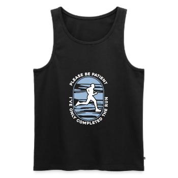Triathlon - Men's Premium Organic Tank Top - black - Front - Michal (187cm)