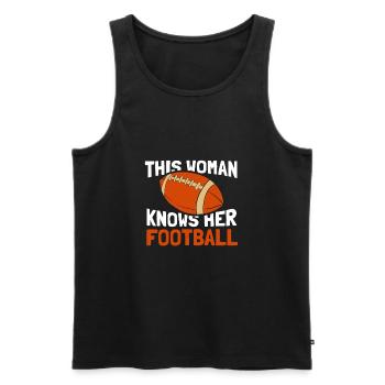 American Football - Männer Premium Bio Tank Top - Schwarz - Vorne - Michal (187cm)