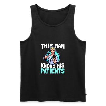 Dentist Assistant Dental Assistant Dentistry - Men's Premium Organic Tank Top - black - Front - AI Model Male 178 light (178cm)