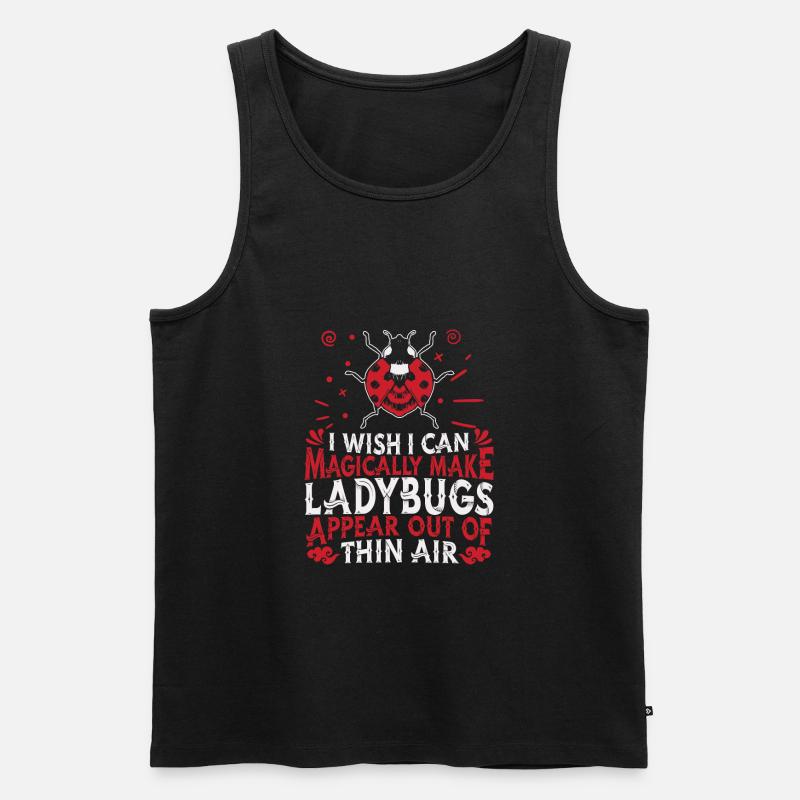 Marienkäfer Modschegiebchen Mariechenkäfer - Männer Premium Bio Tank Top - Schwarz