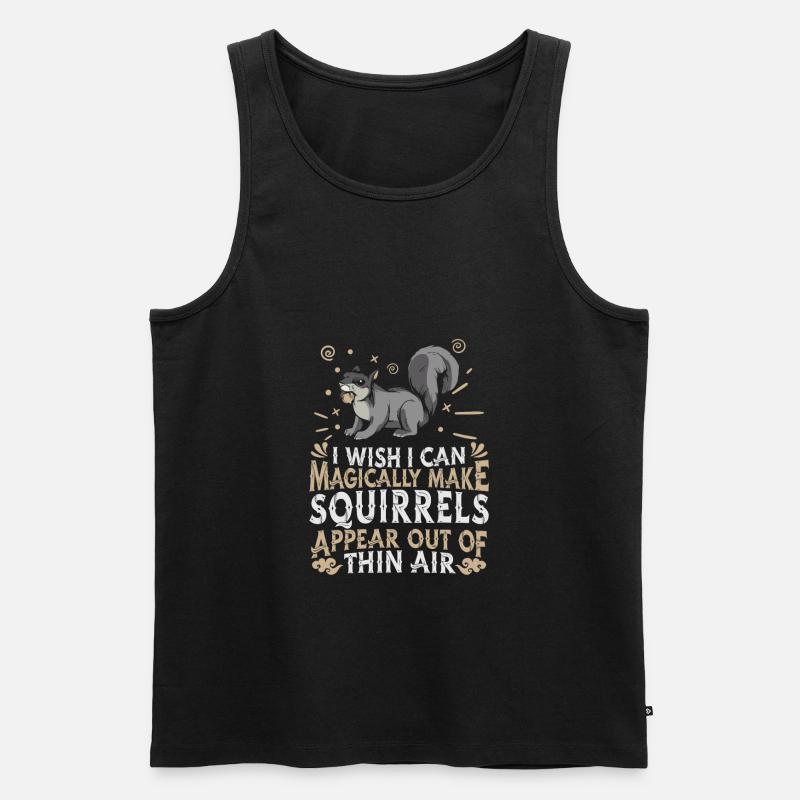 Eichhörnchen - Männer Premium Bio Tank Top - Schwarz