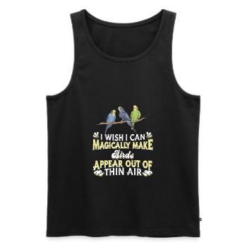 Bird Birds - Men's Premium Organic Tank Top - black - Front - AI Model Male 178 light (178cm)