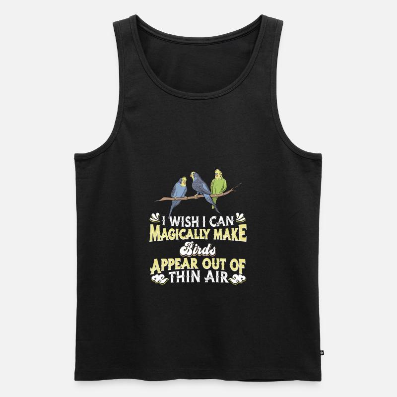Vogel Vögel - Männer Premium Bio Tank Top - Schwarz