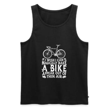 MTB Mountainbike - Männer Premium Bio Tank Top - Schwarz - Vorne - Michal (187cm)