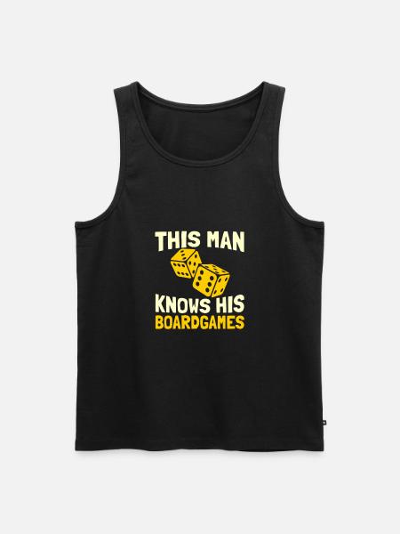 Board game - Men's Premium Organic Tank Top - black