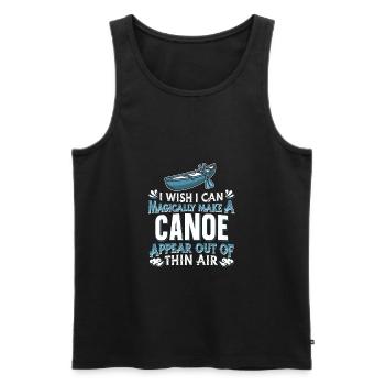 Kanu Boot Kanute - Männer Premium Bio Tank Top - Schwarz - Vorne - Michal (187cm)