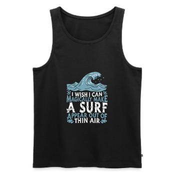 Surfing Surfer Surfer - Men's Premium Organic Tank Top - black - Front - Michal (187cm)