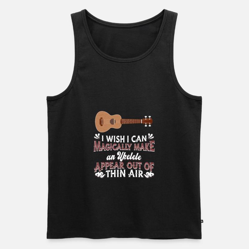 Ukulele - Männer Premium Bio Tank Top - Schwarz
