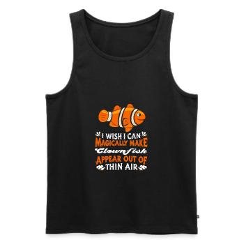 Clownfisch - Männer Premium Bio Tank Top - Schwarz - Vorne - AI Model Male 178 light (178cm)