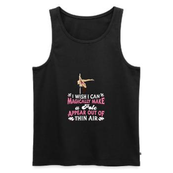 Pole Dancing Pole Fitness - Men's Premium Organic Tank Top - black - Front - AI Model Male 178 light (178cm)