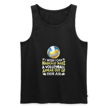Volleyball Beach Volleyball - Men's Premium Organic Tank Top - black - Front - Michal (187cm)