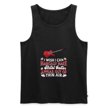 Metal Gitarre Hardcore Rock E-Gitarre Gitarrist - Männer Premium Bio Tank Top - Schwarz - Vorne - AI Model Male 178 light (178cm)