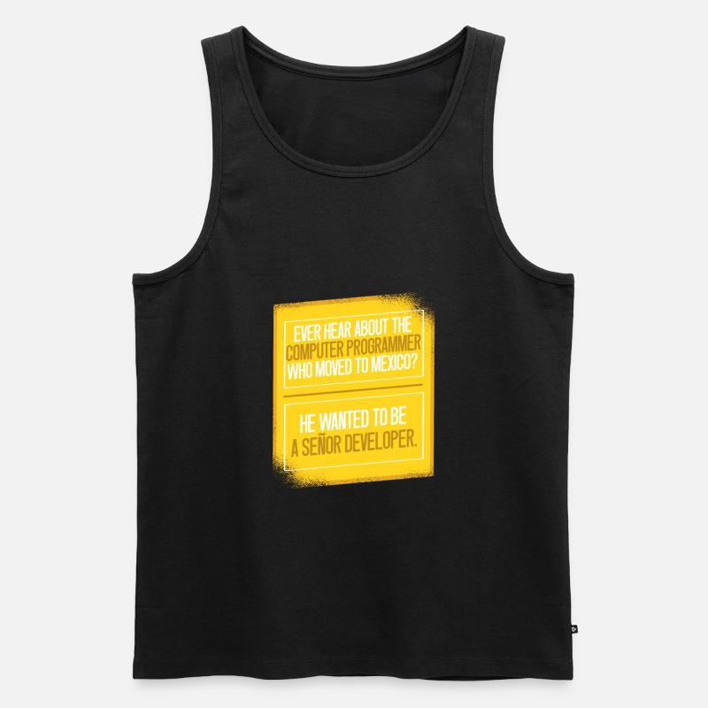 Programmer Coder Software Developer - Men's Premium Organic Tank Top - black