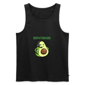 Emergency dispatcher 112 Ambulance Fire Brigade - Men's Premium Organic Tank Top - black - Front - Michal (187cm)