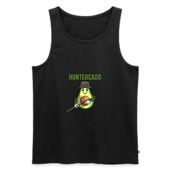 Hunter Hunting Hunting - Men's Premium Organic Tank Top - black - Front - AI Model Male 178 light (178cm)