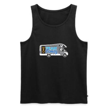 team familie campen hundesport elternzeit camping - Männer Premium Bio Tank Top - Schwarz - Vorne - Michal (187cm)